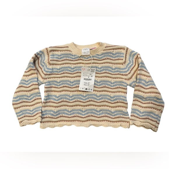Zara Other - Zara girls sparkle striped sweater 4